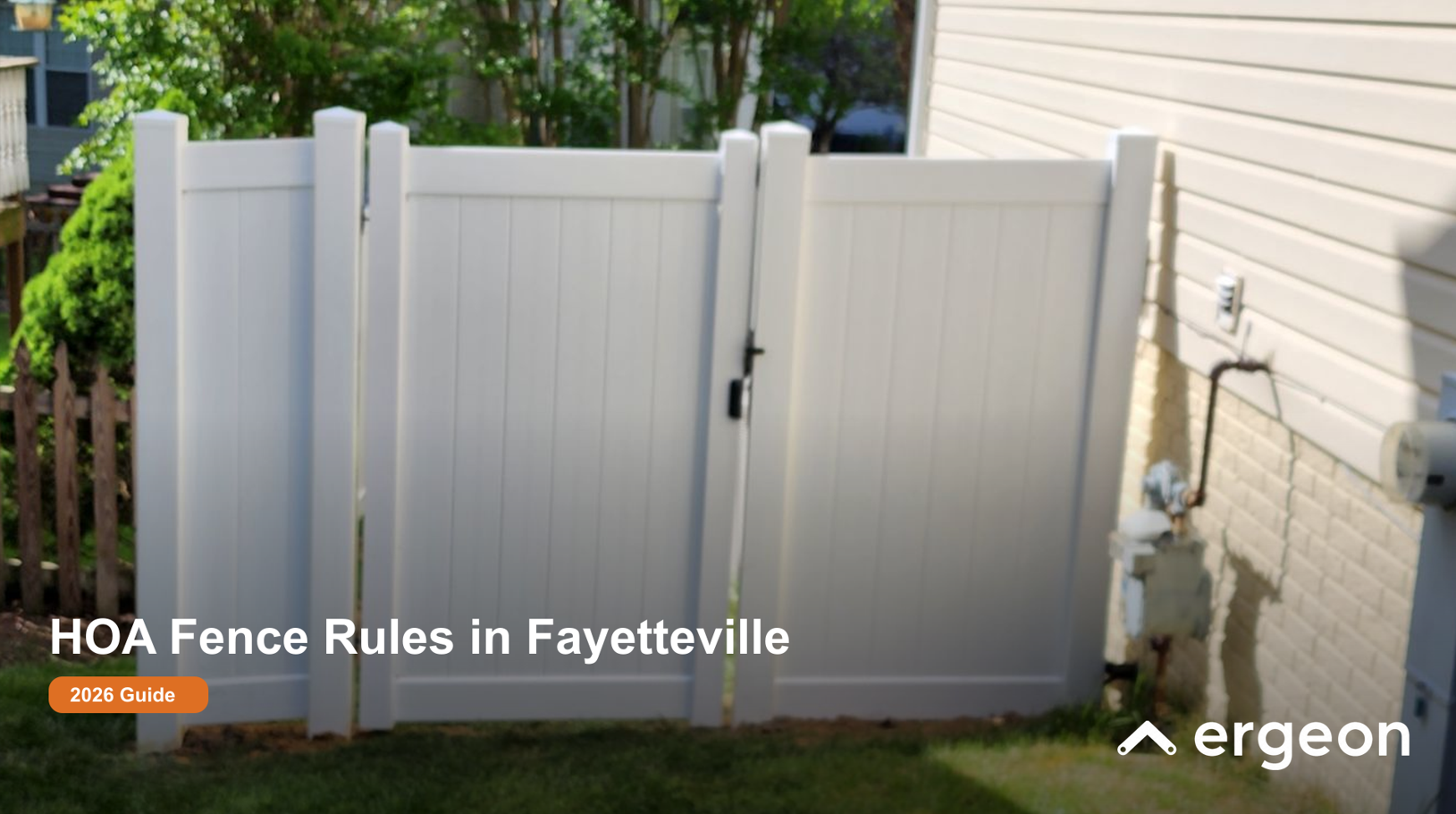 HOA Fence Rules in Fayetteville