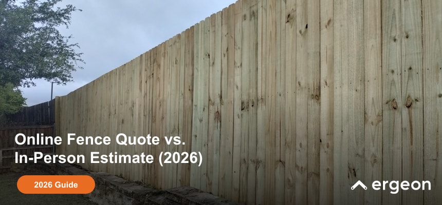 Online Fence Quote vs. In-Person Estimate