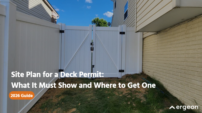 Site Plan for a Deck Permit: What to Include | Ergeon