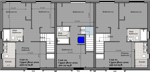Upper floor plans