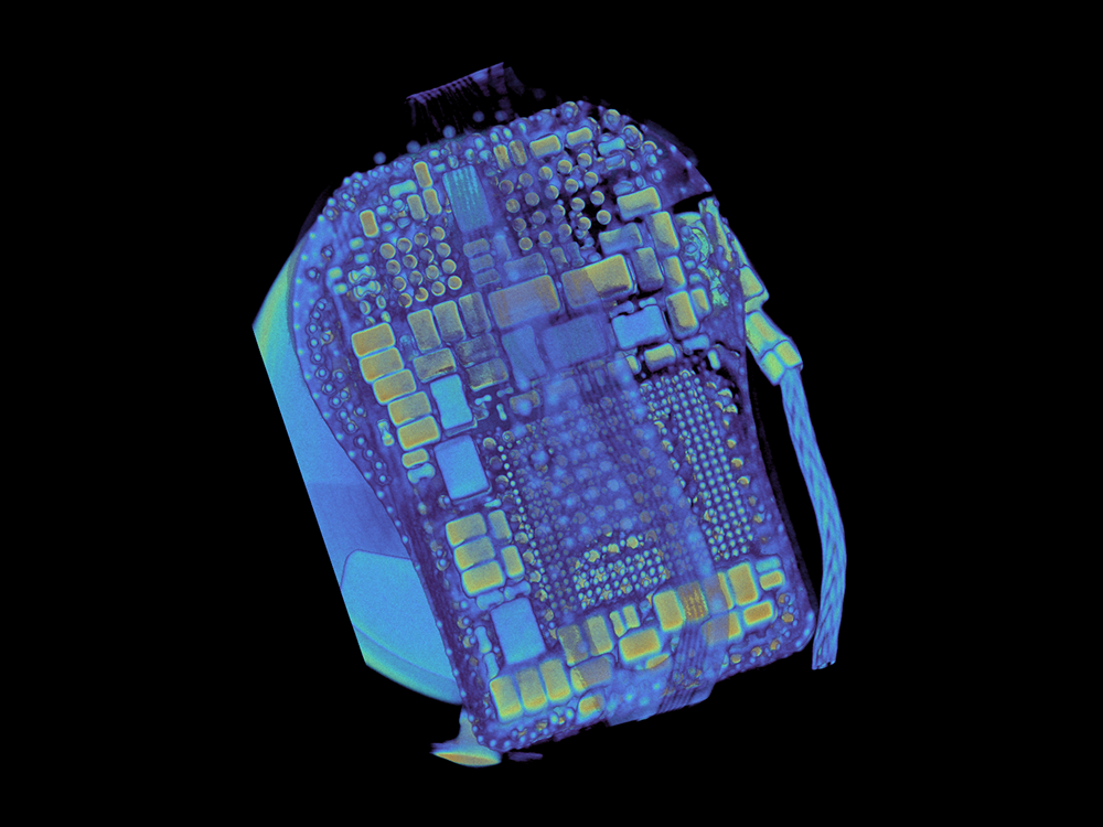 CT scan of pump dispenser internals