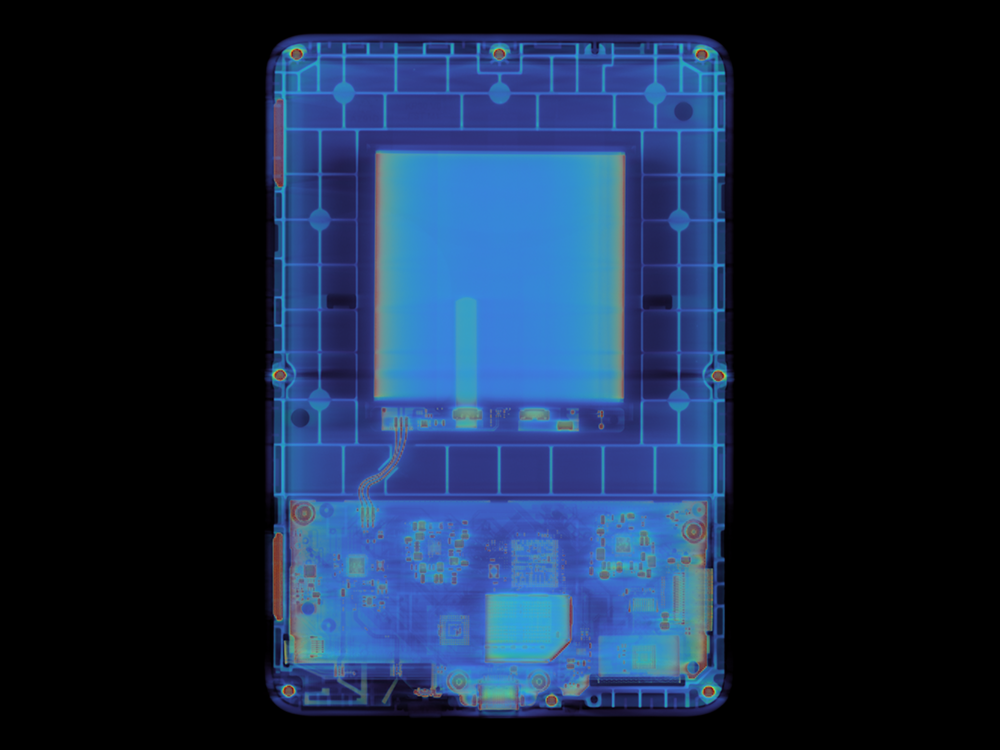 CT scan of closure and cap assembly