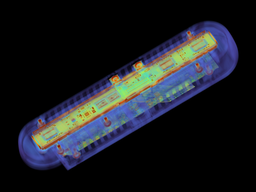 CT scan of pump dispenser internals