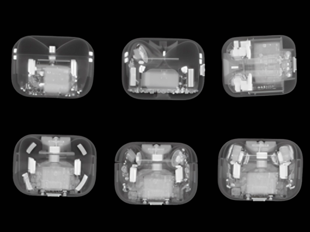 CT scan of a personal care device internals