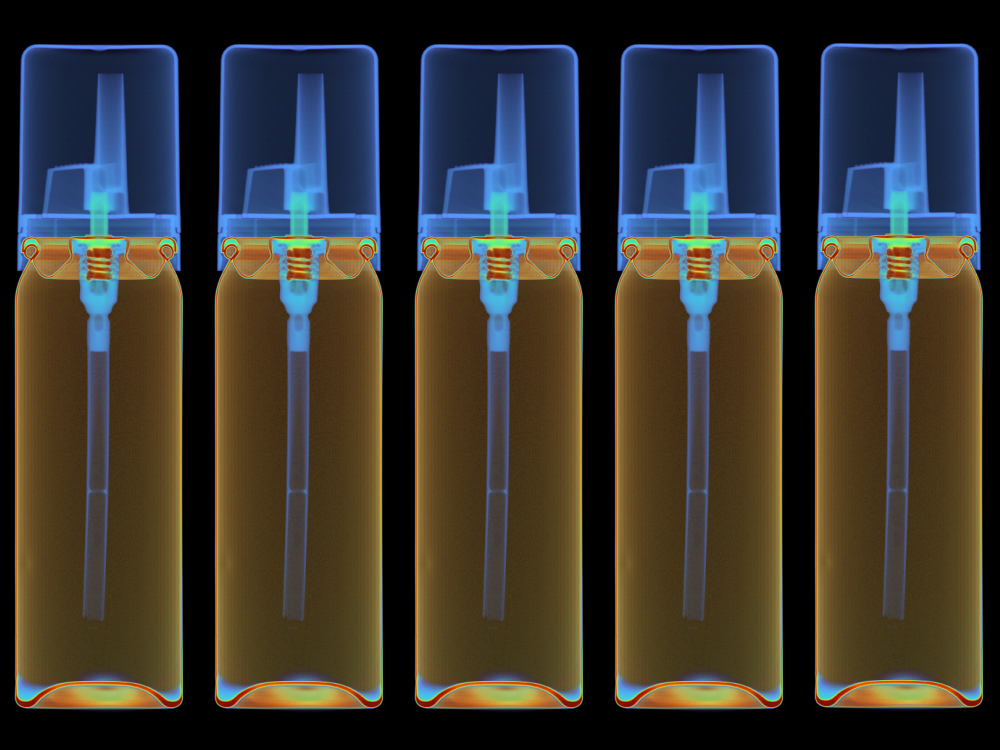 CT scan of a personal care device internals
