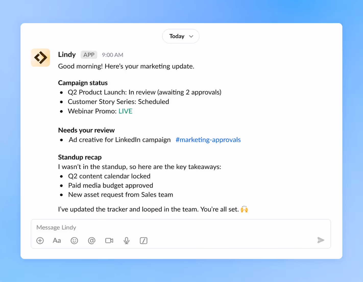 Slack Mockup