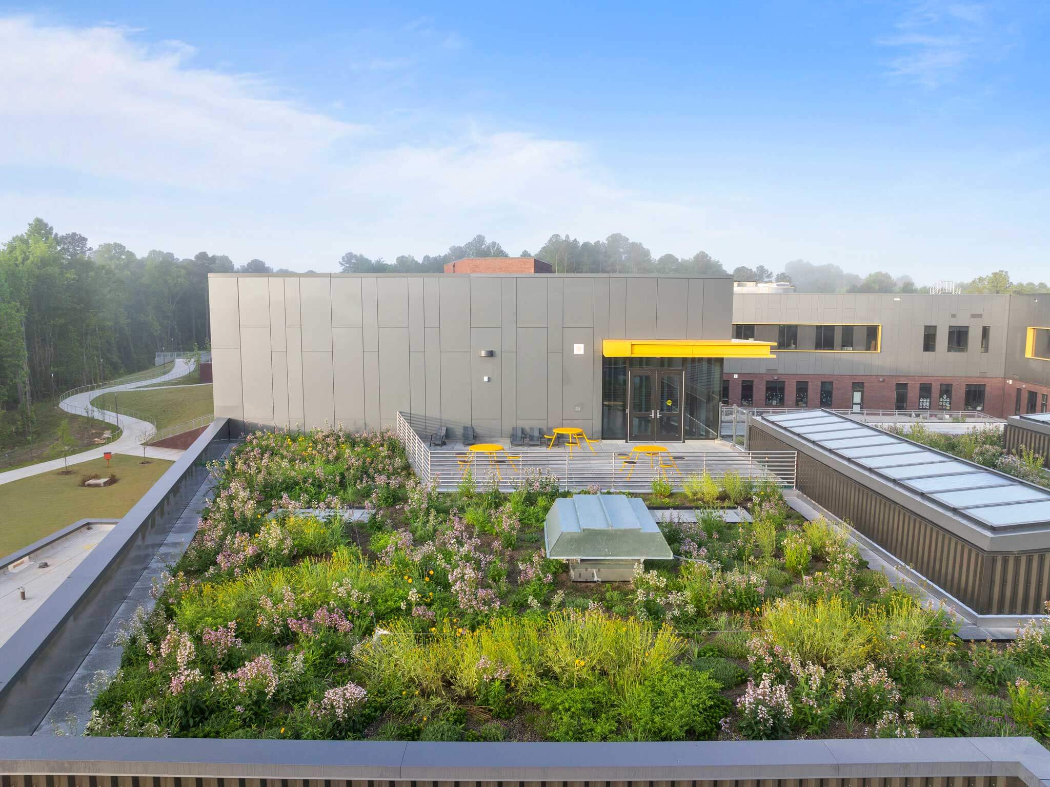 Green Roof Project - Living Roofs, Inc. - Murray Massenburg Elementary - Durham, NC