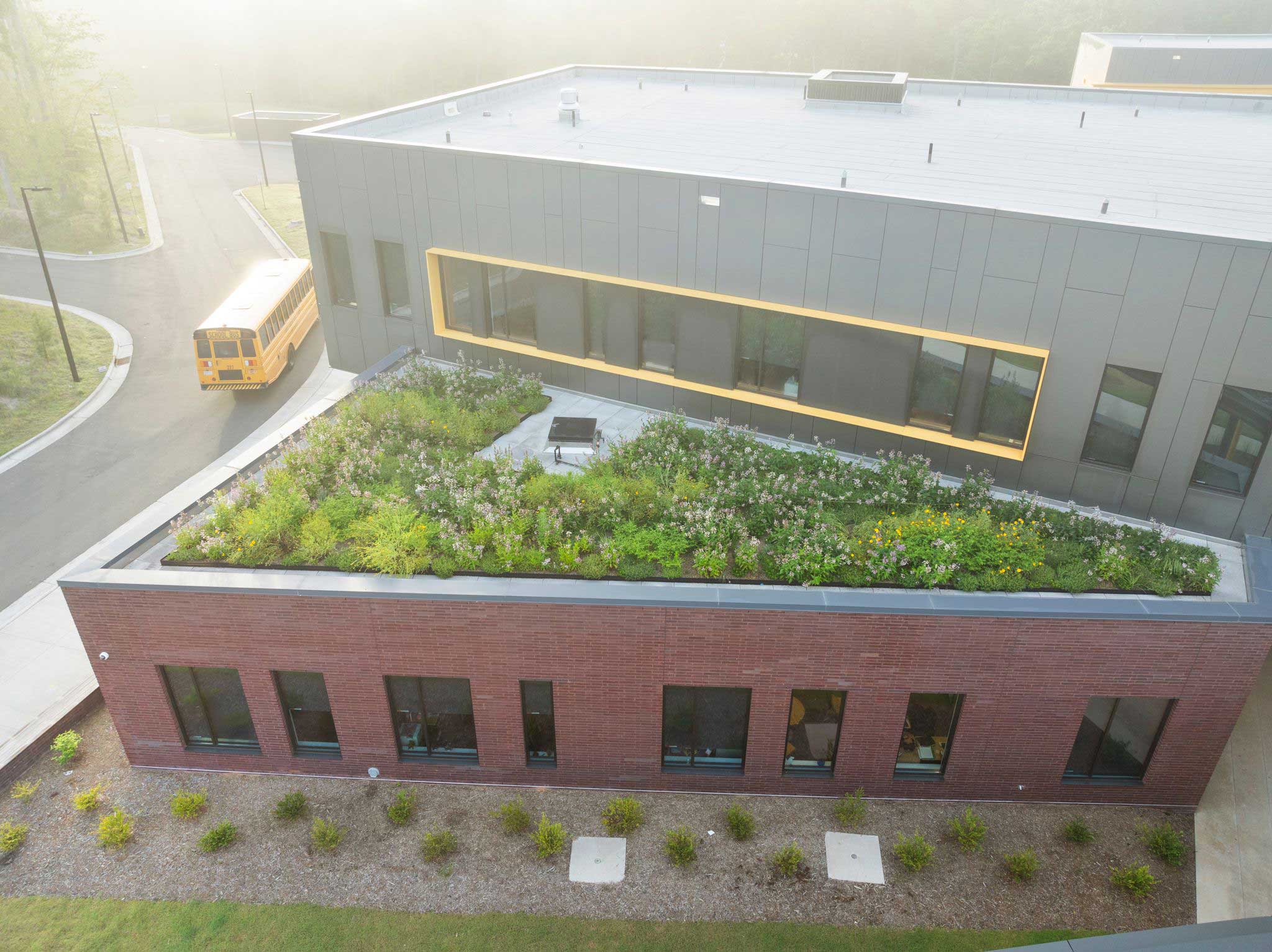 Green Roof Project - Living Roofs, Inc. - Murray Massenburg Elementary - Durham, NC