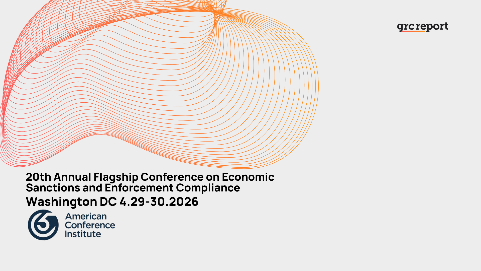 20th Annual Flagship Conference on Economic Sanctions and Enforcement Compliance