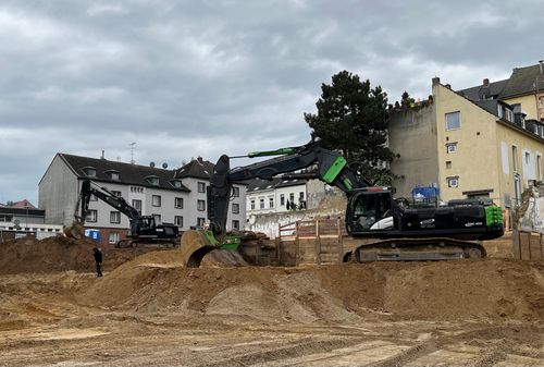 Erdarbeiten Bagger Tepel