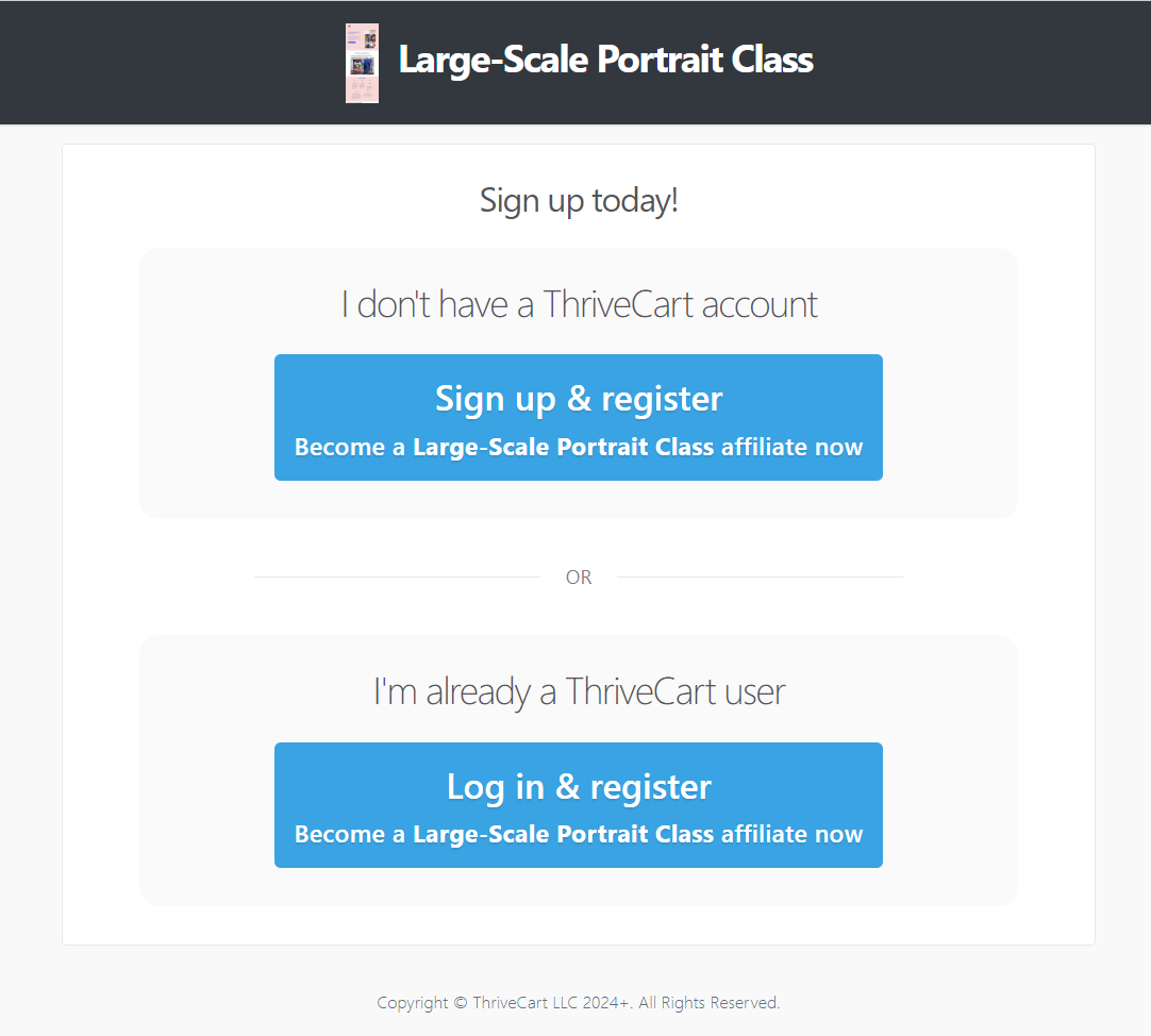 Trivecart login or signup page