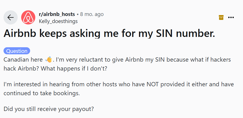 Do You Have to Pay Taxes on Airbnb Income in Canada? Airbnb asks for my SIN