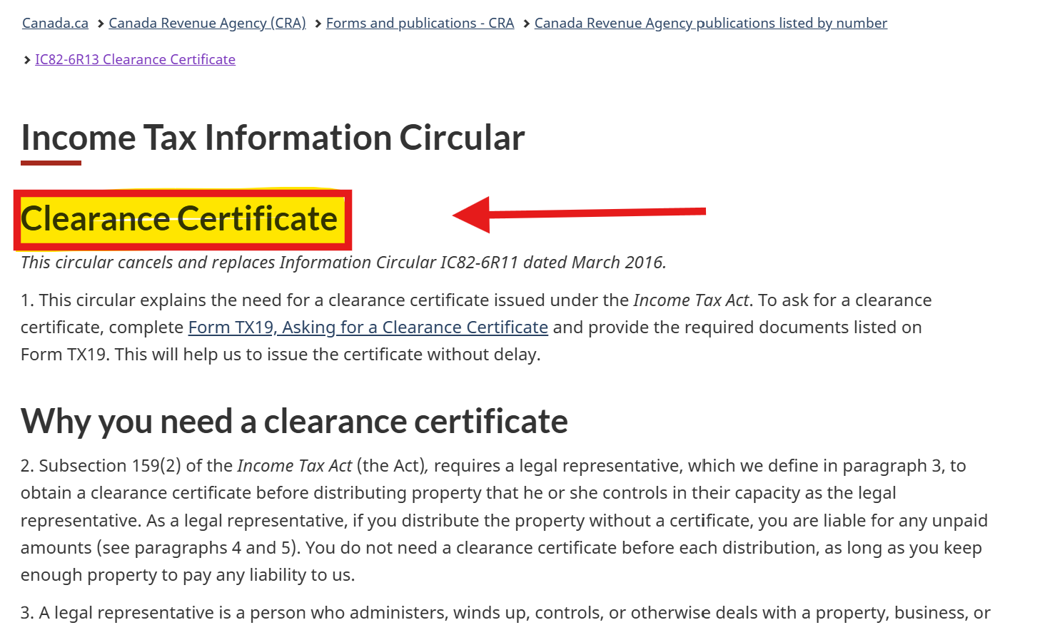 Here&#x27;s a long story short about the CRA Tax Clearance Certificate in Canada