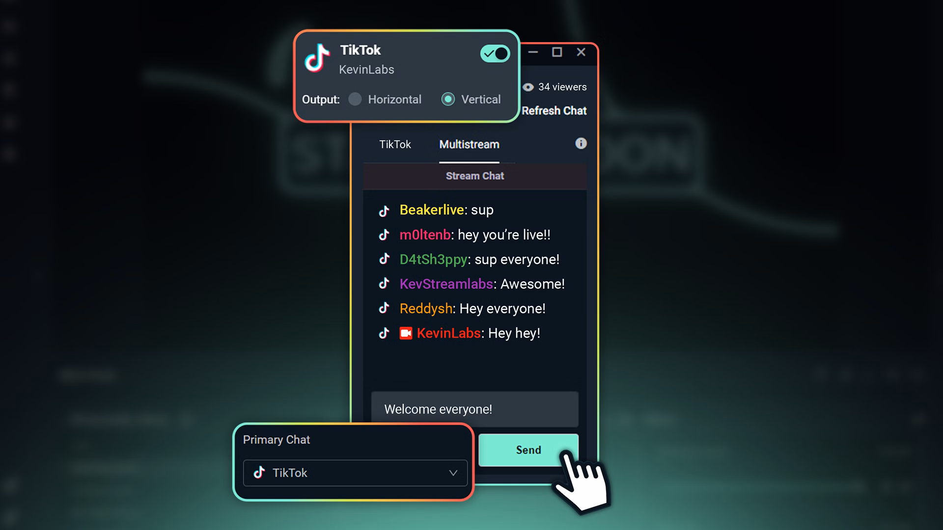 TikTok chat screenshot