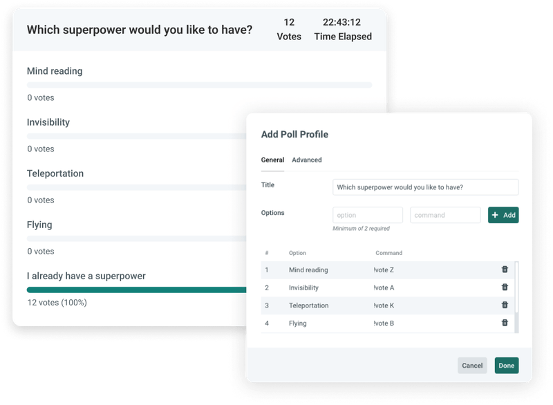 Poll Widget: Create Polls for Twitch & YouTube Chat | Streamlabs