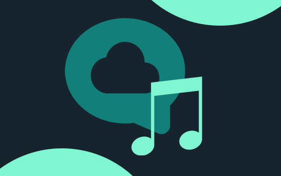 Music note over Cloutbot icon