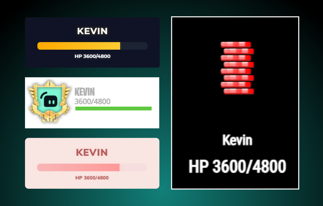 Different styles of Stream Boss next to each other