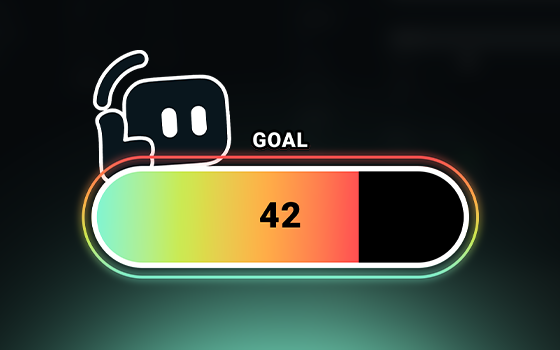 A follower goal at 42