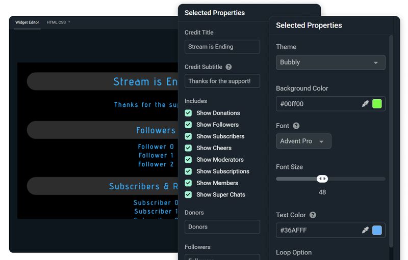 End Credits Widget: Rolling Credits to End Your Stream | Streamlabs