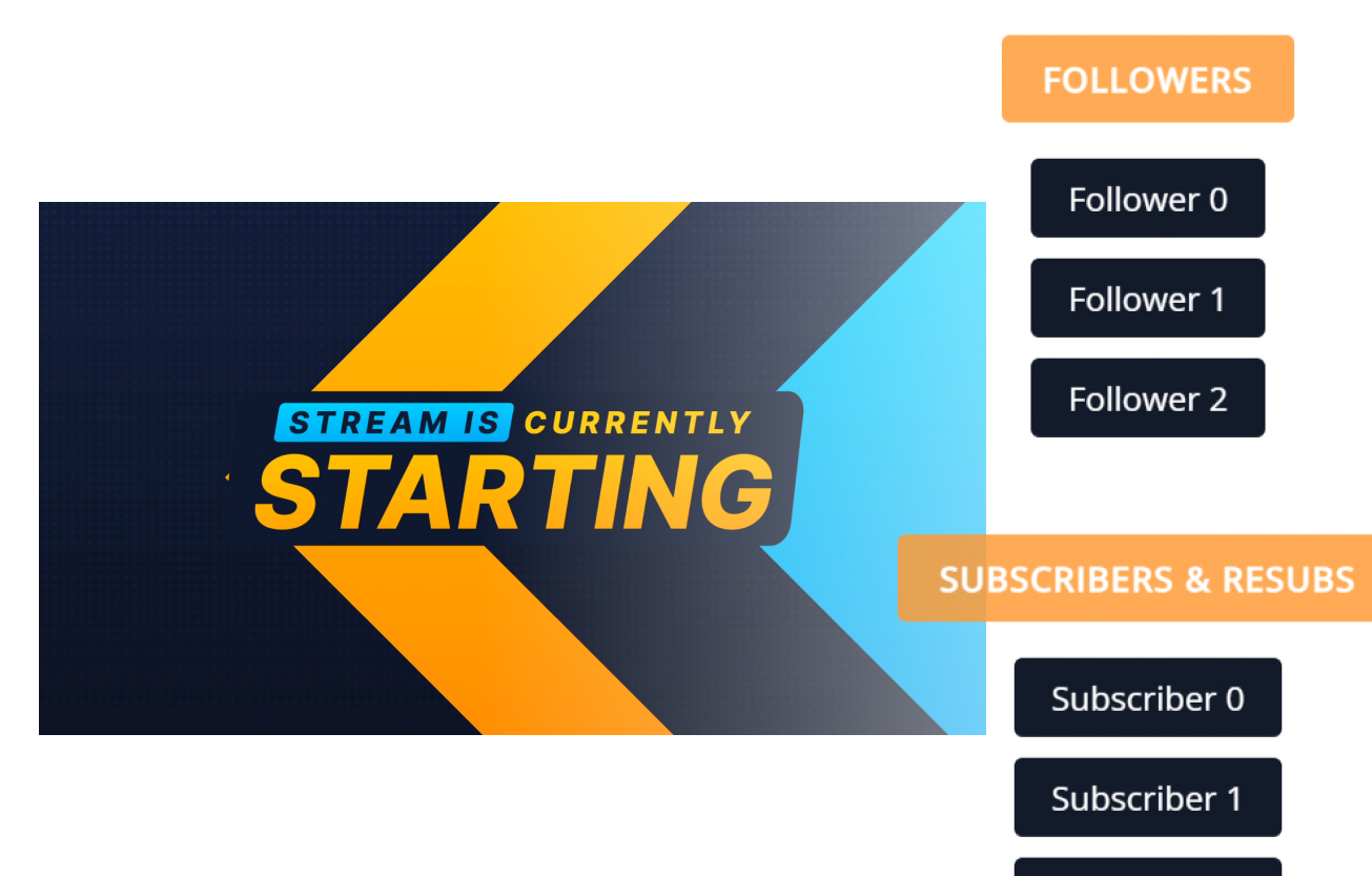 Stream overlay with matching End Credits