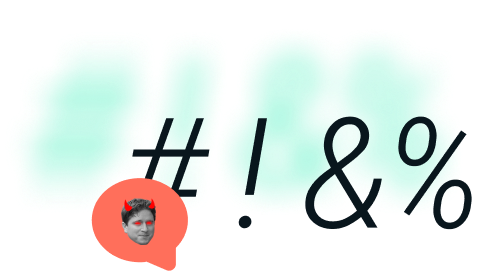 Characters representing a curse word