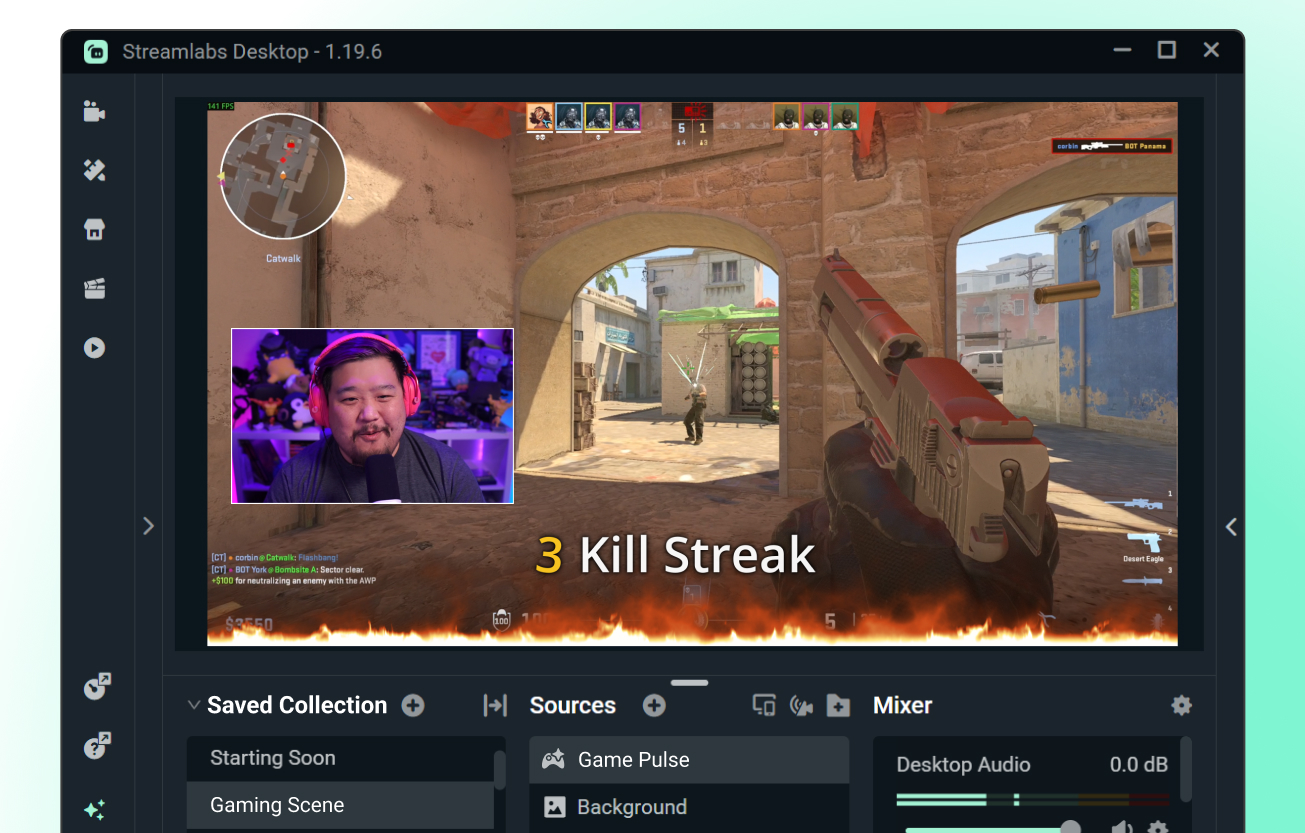 game pulse widget  kill streak animation on stream