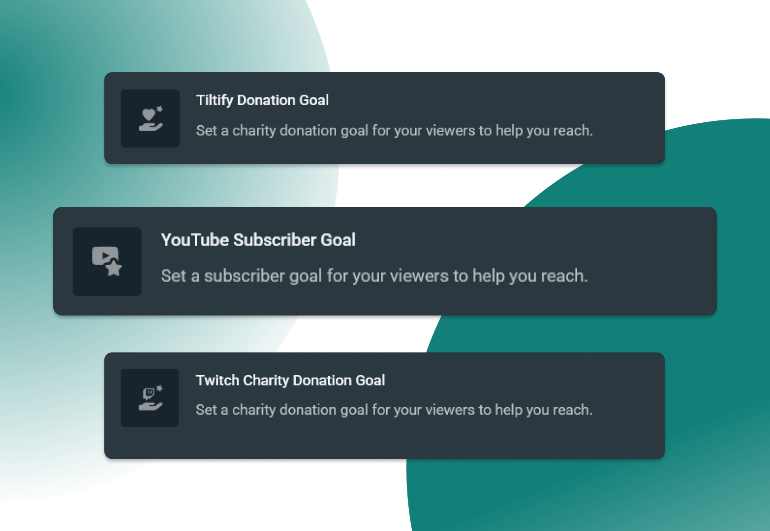 Streamlabs Platform Goals widgets