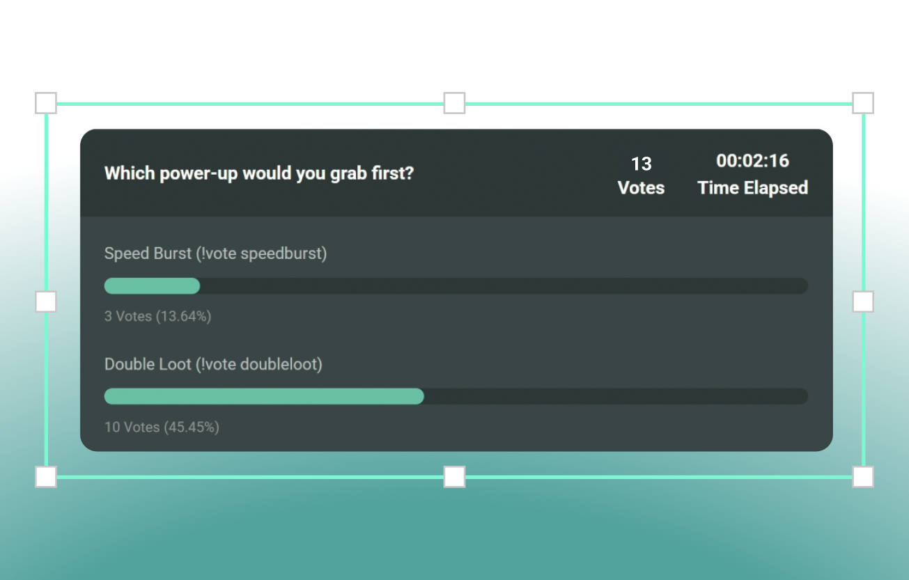 Streamlabs Poll widget