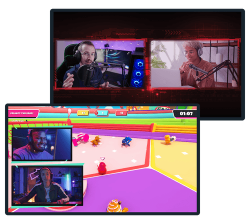 Two overlays with two streamers using Collab Cam