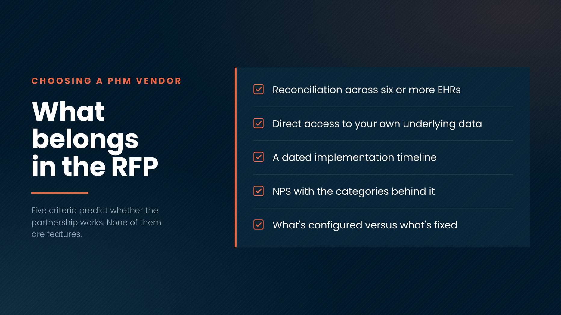 What ACOs Should Actually Put in Their RFP