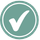 Light green check mark