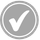 Grey check mark