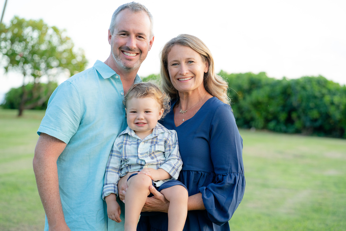 family of three in hawaii