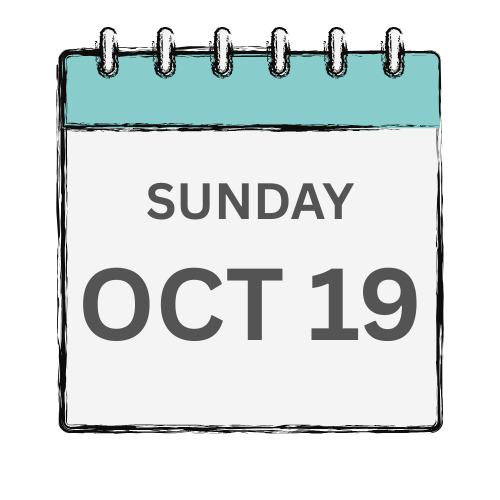 calendar page showing Oct 19