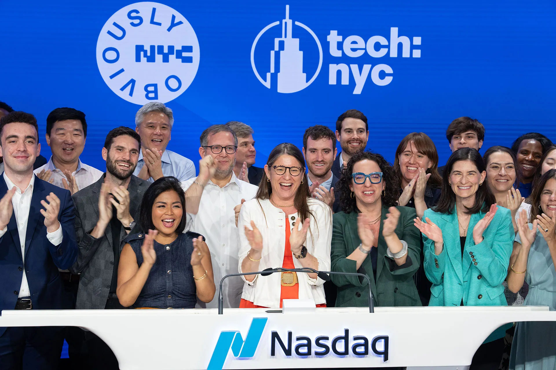 Tech:NYC Rings the Nasdaq Stock Market Closing Bell