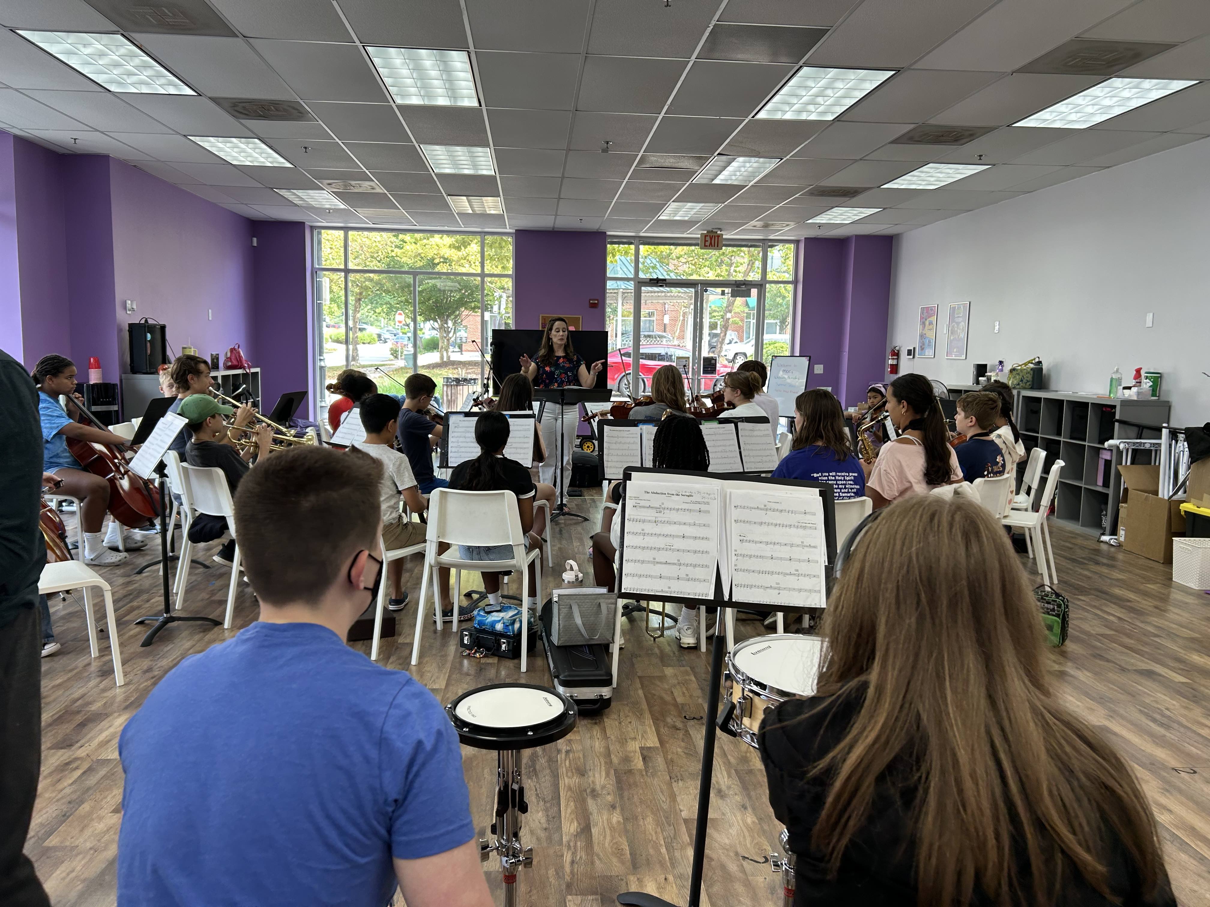 camerata full orchestra camp at potomac music