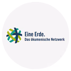 Logo des Netzwerks ERDE, dem zentralen Netzwerk für die sozial-ökologische Transformation und Klimagerechtigkeit in der Ökumene