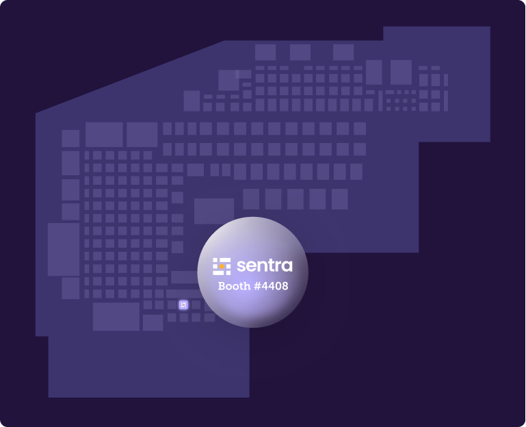 Sentra booth at blackhat event