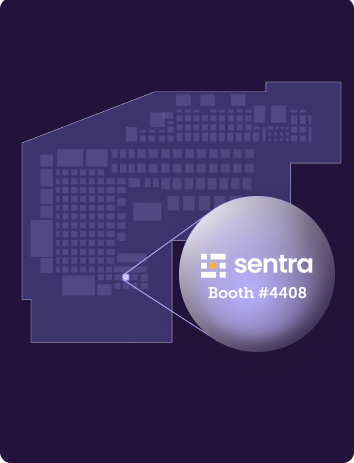 Sentra booth location at blackhat event