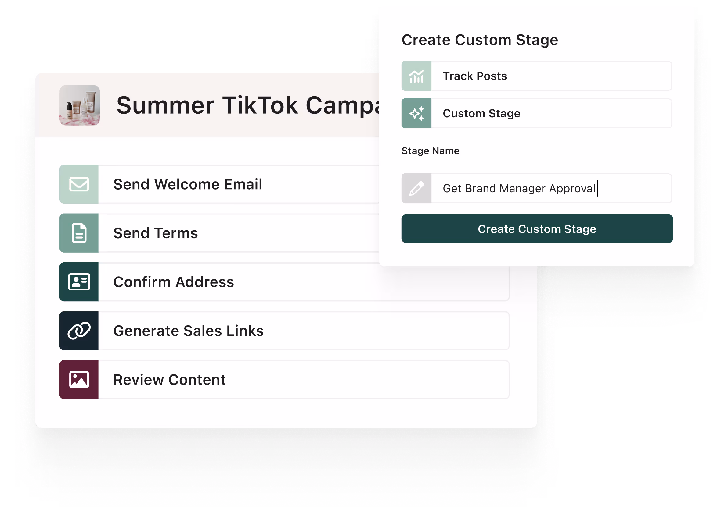 Aspire Custom Workflow Feature