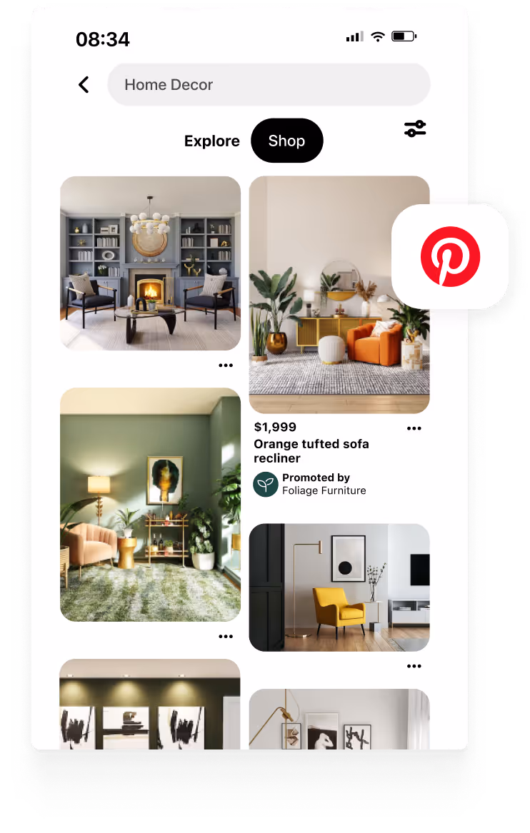 Aspire works directly with Pinterest