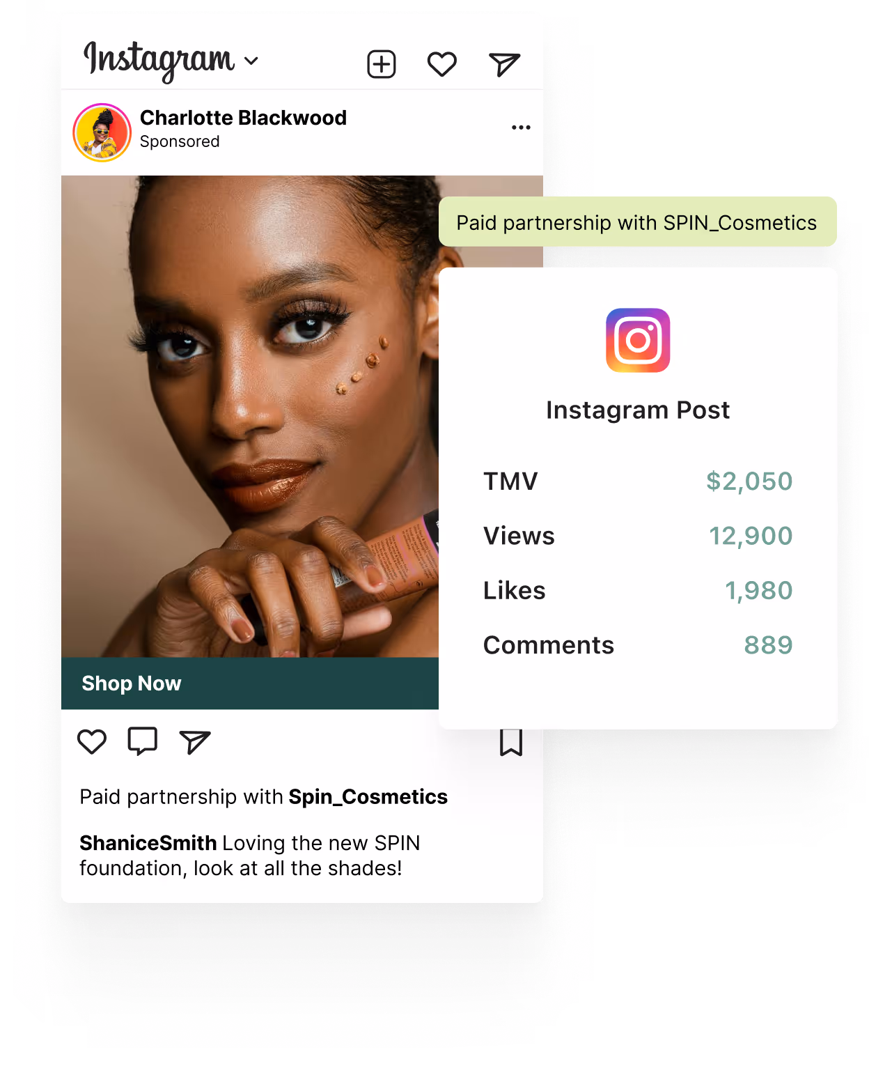 request ad access with Aspire's branded content ad feature