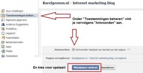 Reacties toestaan FB