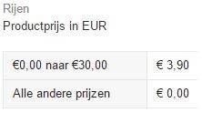 productprijzen
