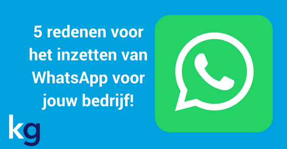 waarom whatsapp inzetten blog header