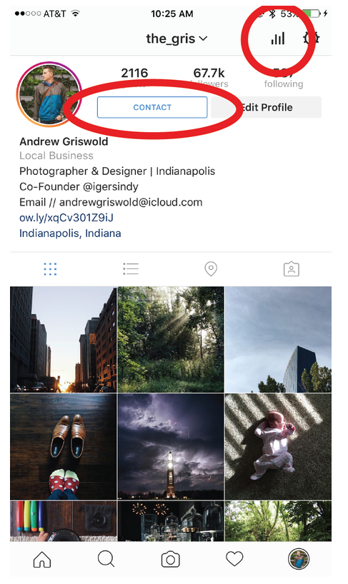 instagram analytics screenshot