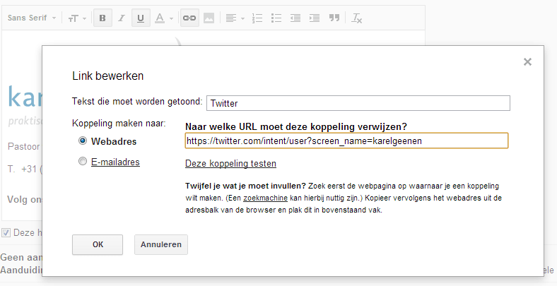 link toevoegen twitter2