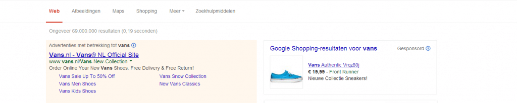 Google Shopping -vans
