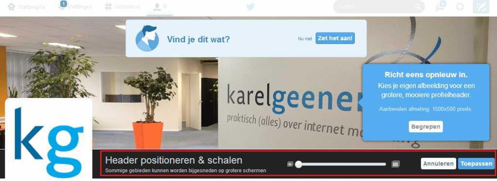 5 Nieuwe header schalen