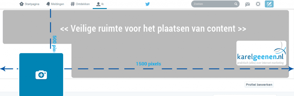 voorbeeld template twitter header KG.nl